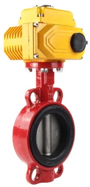 Затвор дисковый поворотный ABRA Ду250 Ру16 BUV-VF866D, межфланцевый, корпус - чугун, диск - нержавеющая сталь, с электроприводом, EPDM в Новосибирске